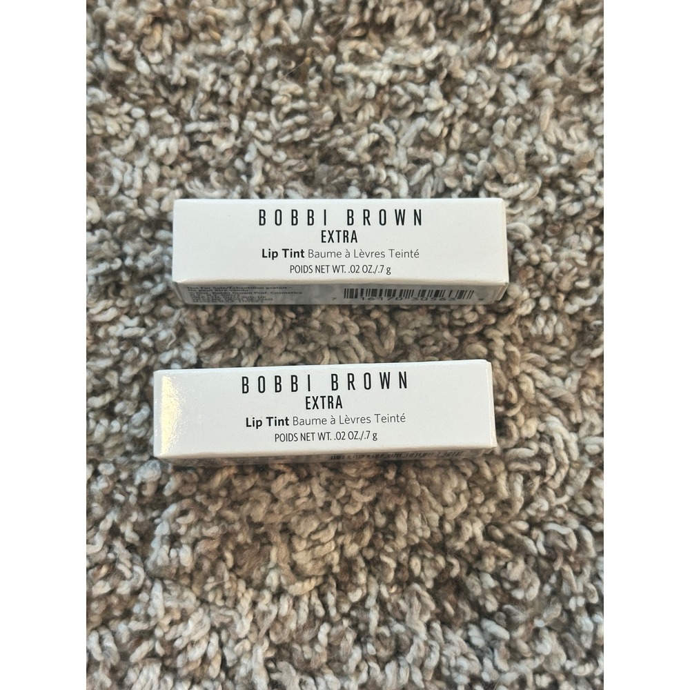 Bobbi Brown Extra Lip Tint Bare Raspberry 619 Set of 2 Mini .02oz New in Box